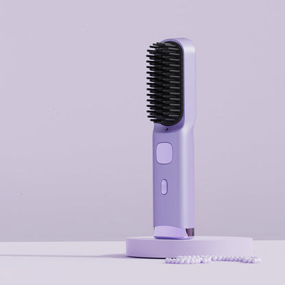 Portable Wireless Charging Hair Straightening Comb