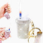 Sparkling Rhinestones Milk Tea Lighter Keychain