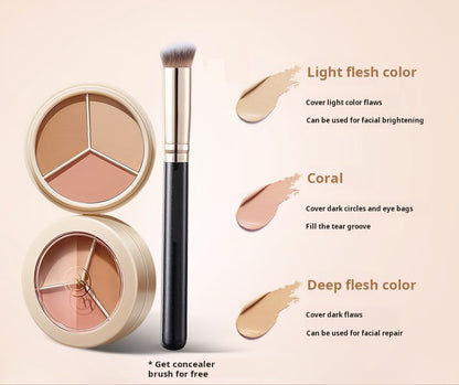 3-In-1 Contouring And Brighten Concealer Palette