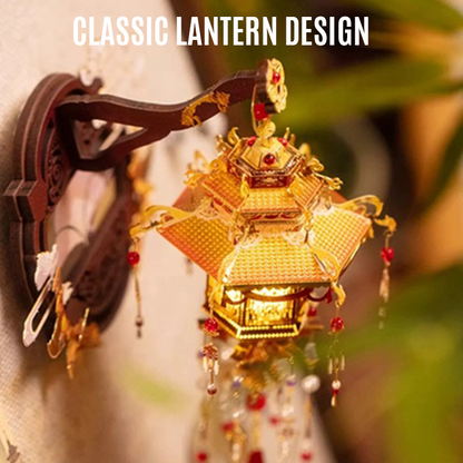 3D Puzzle Warm LED Light Lantern Fridge Magnet