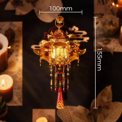 3D Puzzle Warm LED Light Lantern Fridge Magnet