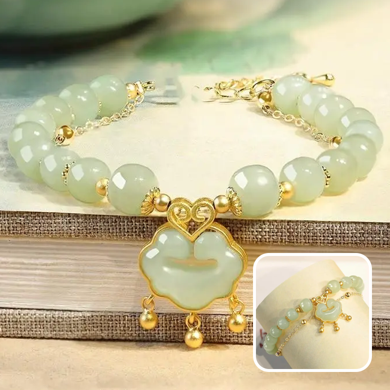 Adjustable Beaded Bracelet with Pendant