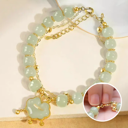 Adjustable Beaded Bracelet with Pendant