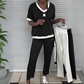 💜Women's Casual V-Neck Top and Pants Set