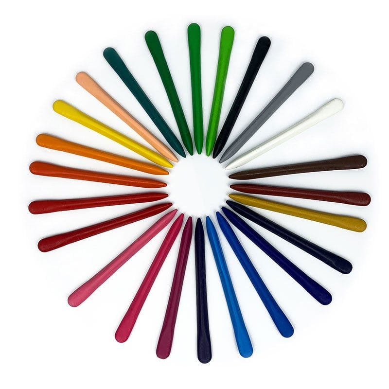 36-color triangular crayons - non-toxic, washable colored oil pastel painting set