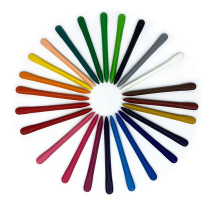 36-color triangular crayons - non-toxic, washable colored oil pastel painting set