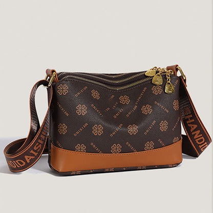 Simple and versatile sling bag made of soft leather