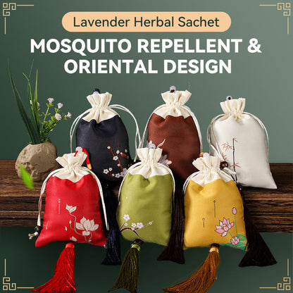 Lavender Herbal Sachet - Mosquito Repellent & Oriental Design