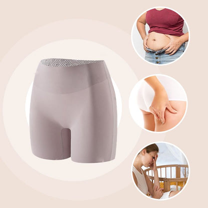 🏆 High-waisted women's silk satin underwear with tummy control and hip-lifting effect 👑🌿