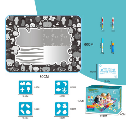 80x60cm Mess-Free Water Doodle Mat Toddler Toy
