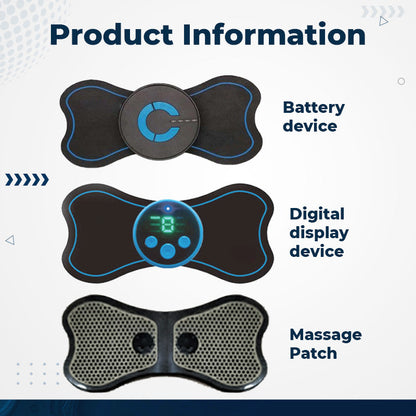 Portable Mini Massager Adjustable Intensity for Neck, Back, Waist, Hips & Legs. Relax Anywhere! 💆‍♀️✨