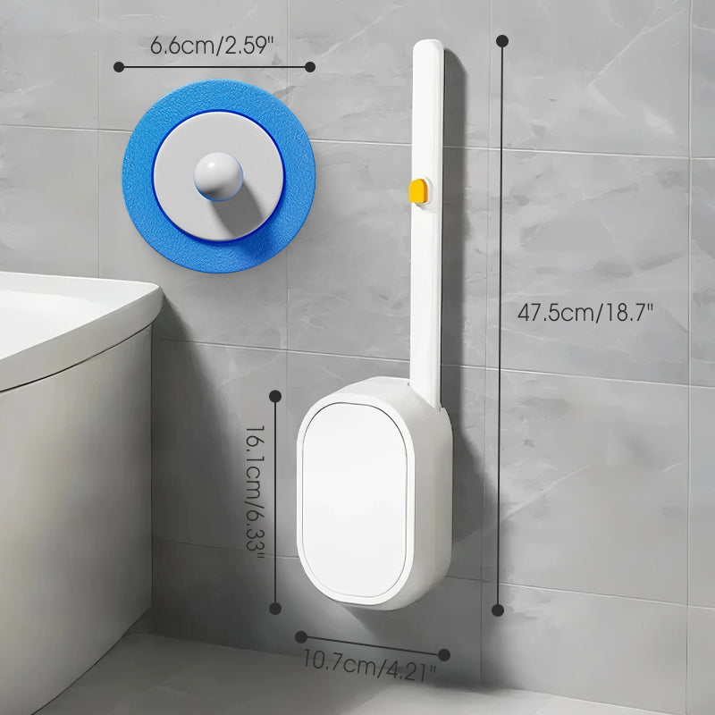 🔥Hot Sale 50% OFF🔥 That Germy Brush by Your Toilet? Gone! Disposable Toilet Wand System – Click On, Scrub, Click Off. Zero Touch. 🚽