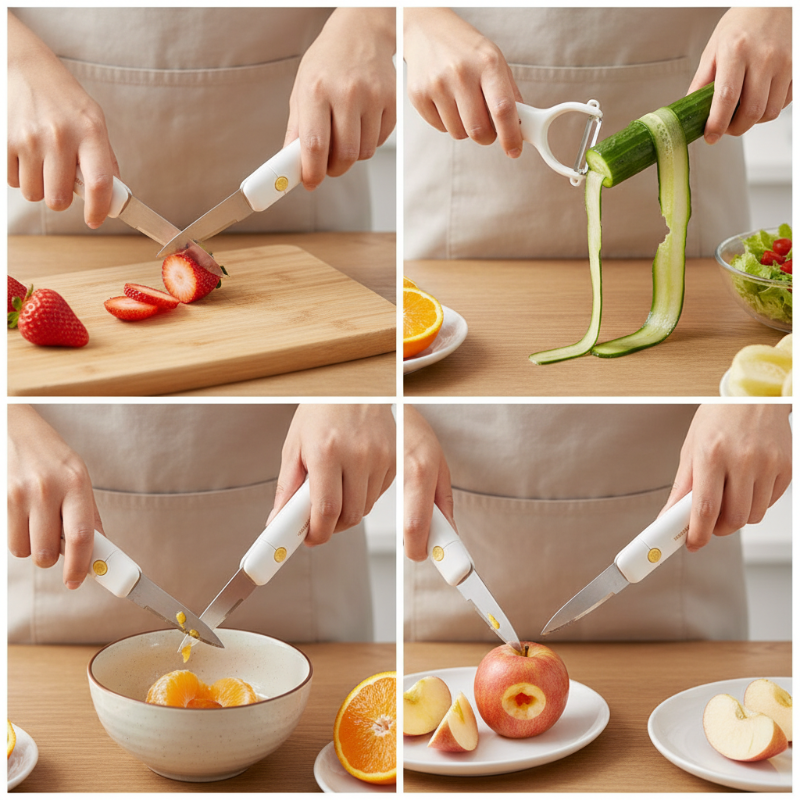 2-in-1 Kitchen Fruit Knife & Peeler