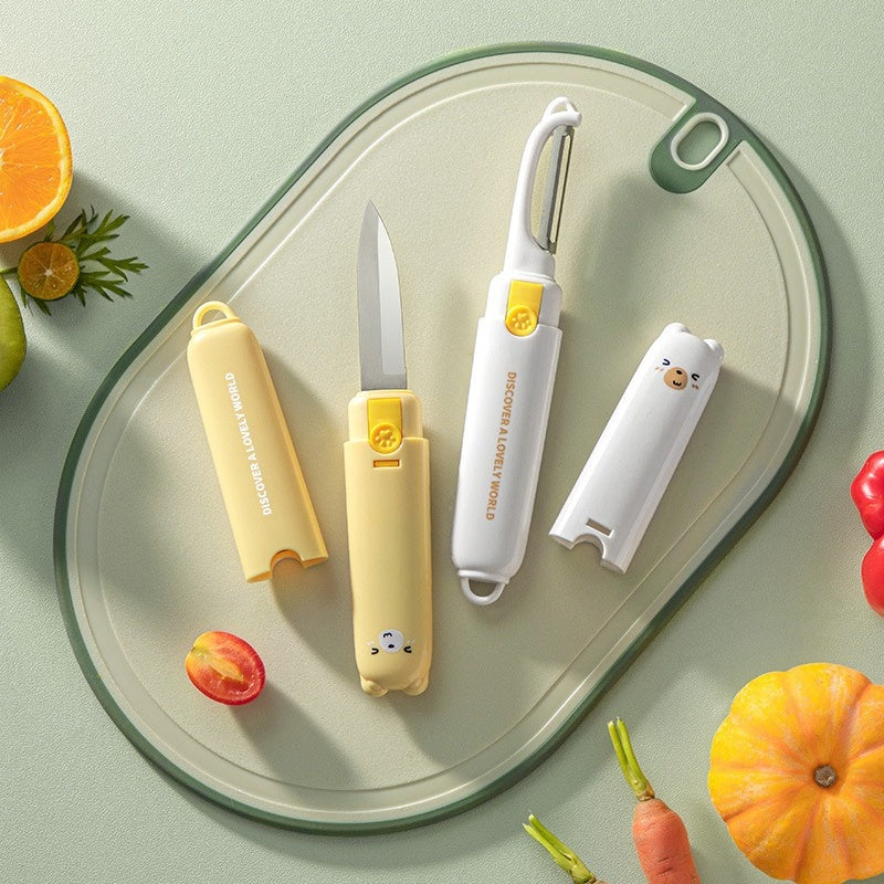 2-in-1 Kitchen Fruit Knife & Peeler
