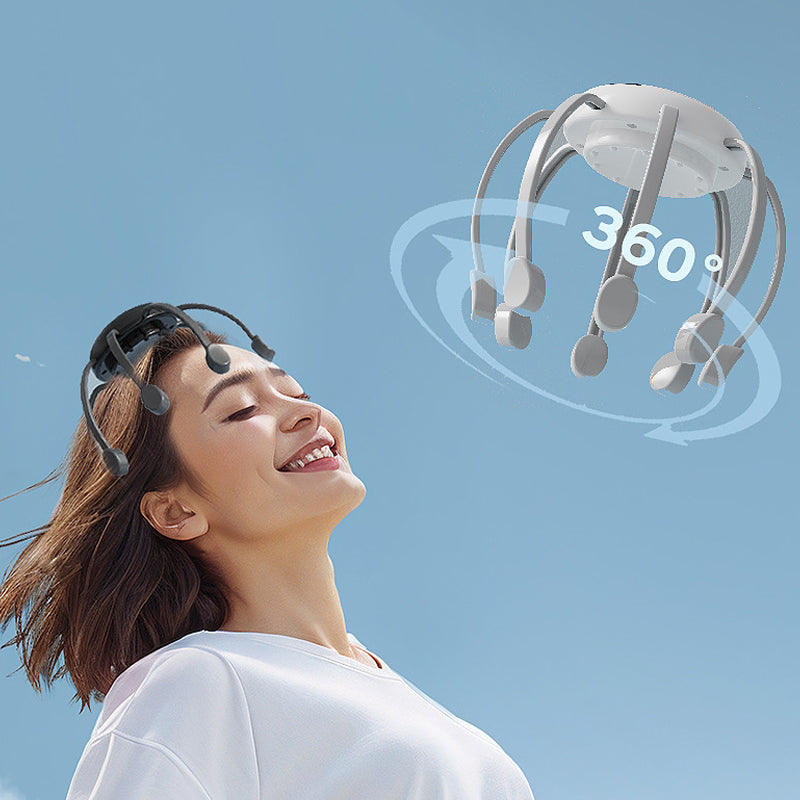 🐙 50% OFF NOW ! 💆‍♂️ Intelligent Octopus Head Massager – Relaxing Kneading, Multiple Modes & Portable Design 🔋