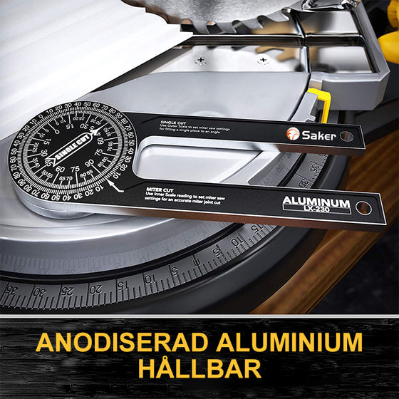 📏 7-inch Aluminum Mitre Saw Conveyor | Precision Angle Finder