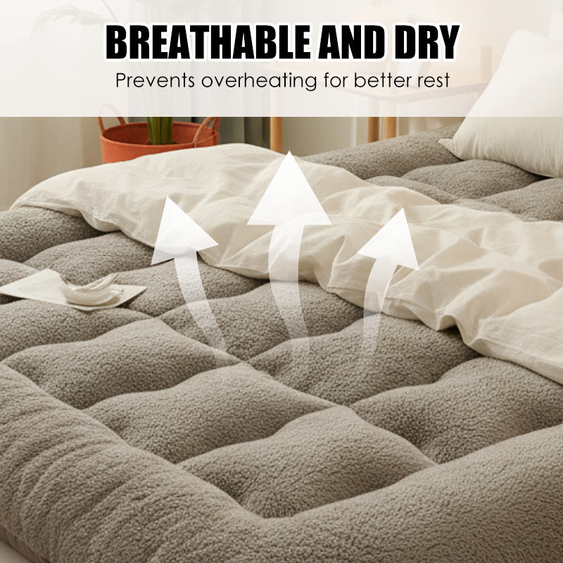🛏️ 50% OFF NOW! ☁️ Supportive & Warm Thick Bed Mattress Pad – Extra Comfort, Breathable & Machine Washable 🧼
