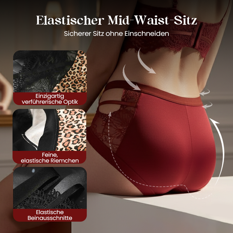 Damen-Slip mit Spitze und Cut-Outs