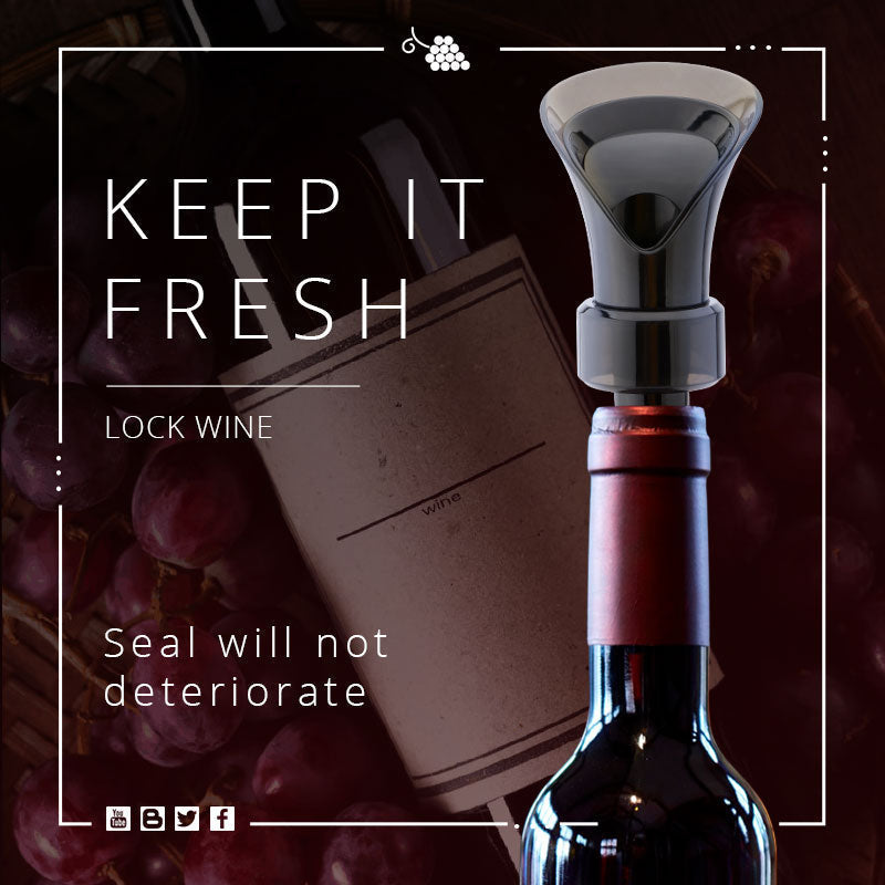 🍷 2-in-1 Wine Stopper – Seal & Pour With Ease