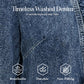 🧥 50% OFF NOW!! 🌸 Women's Denim Jacket with Ruffles & Open Front – Lightweight & Feminine – Versatile & Chic 👗