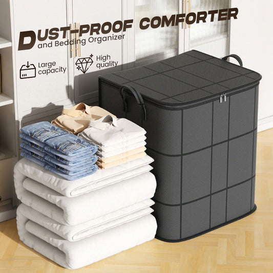 🧺 50% OFF! 🛏️ Dust covers for comforters & bedding – large capacity, durable non-woven fabric & foldable design – perfect for seasonal storage 🌿