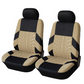 ⏳🔥LIMITED-TIME 50% OFF! ⏰Car Seat Covers for 5 Seats Universal, Fabric Breathable Car Front & Rear Seat Protectors, Airbag Compatible, Full Protection, Fits Most Cars Trucks Vans SUVs, Red Gray Black Blue Seat Covers