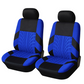⏳🔥LIMITED-TIME 50% OFF! ⏰Car Seat Covers for 5 Seats Universal, Fabric Breathable Car Front & Rear Seat Protectors, Airbag Compatible, Full Protection, Fits Most Cars Trucks Vans SUVs, Red Gray Black Blue Seat Covers