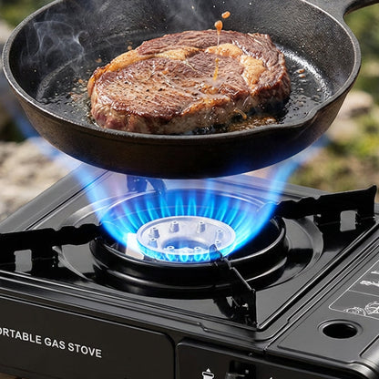 🔥 50% OFF NOW! 🏕️ Dual-Use Portable Stove – Compatible with Butane & LPG, Powerful & Perfect for Camping ⛺