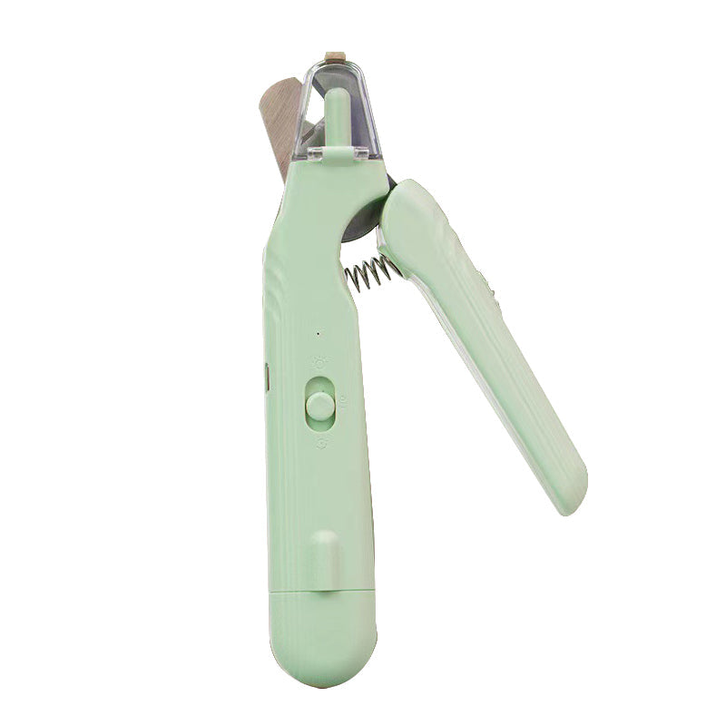 🐾 50% OFF! ✨ 2-in-1 LED Pet Nail Clipper & Grinder – Stainless Blade, Anti-Splash Guard & Quiet Motor for Dogs & Cats 🐶