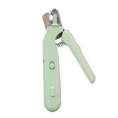 🐾 50% OFF! ✨ 2-in-1 LED Pet Nail Clipper & Grinder – Stainless Blade, Anti-Splash Guard & Quiet Motor for Dogs & Cats 🐶