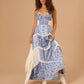 Women's Printed Spaghetti Strap Maxi Dress