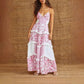 Women's Printed Spaghetti Strap Maxi Dress