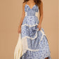 Women's Printed Spaghetti Strap Maxi Dress