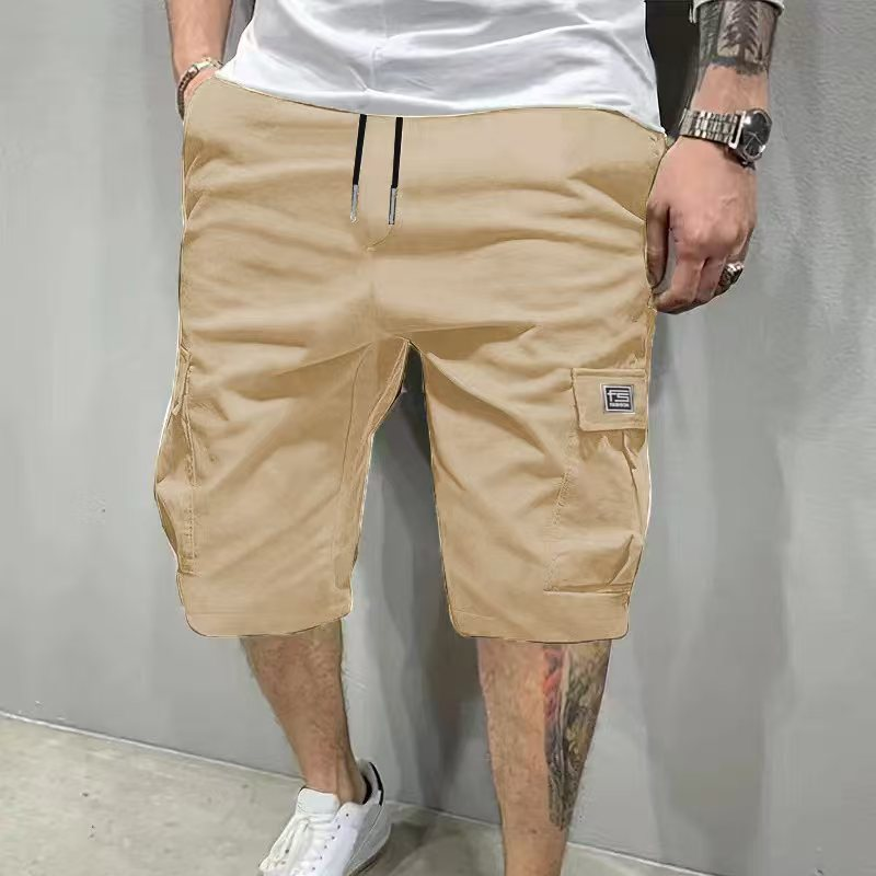 Men's Casual Cargo Shorts with Drawstring Waist