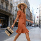 Women's Summer Casual Ruffle Hem Dress