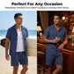 Men's Vertical Stripe Beachwear Set