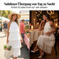 Damen gestuftes Sommerkleid mit Plissee