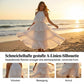 Damen gestuftes Sommerkleid mit Plissee