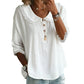 Women's Lace Trim 3/4 Sleeve Blouse
