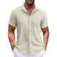 Men's Casual Solid Color Short Sleeve Shirt