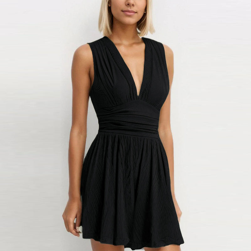 Women’s Deep V-Neck Sleeveless Romper