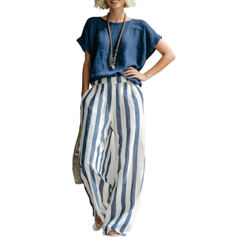 Chic Bohemian Style Two-Piece Lounge Set for Women