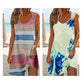 Women's Sleeveless V-Neck Asymmetrical Dress