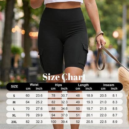 High-Waist Butt-Lifting Athletic Shorts with Pockets