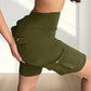 High-Waist Butt-Lifting Athletic Shorts with Pockets