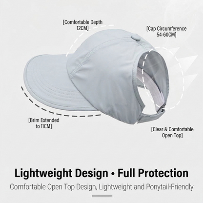 Outdoor Wide Brim Baseball Sun Hat for Women