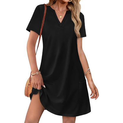 Women's Casual Loose Fit Short Sleeve Dress