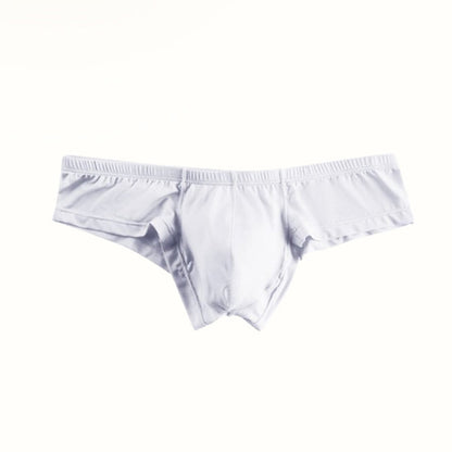 Solid Color Breathable Men's Briefs With Low Waist