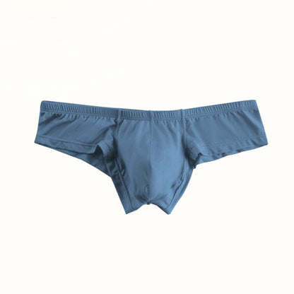 Solid Color Breathable Men's Briefs With Low Waist