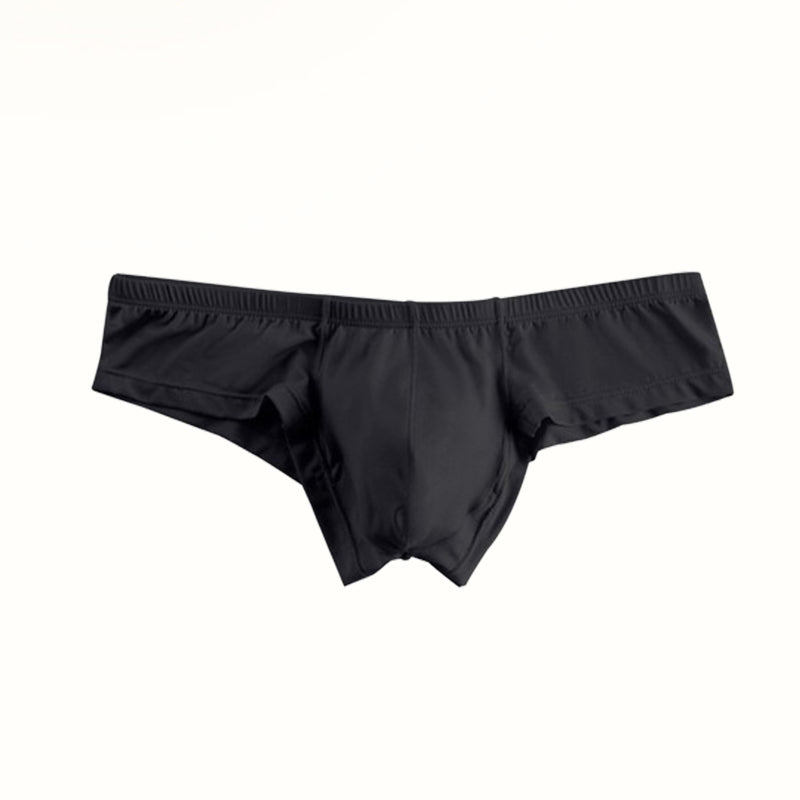 Solid Color Breathable Men's Briefs With Low Waist